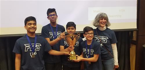 The award-winning 8th graders on the Future Problem Solvers team 